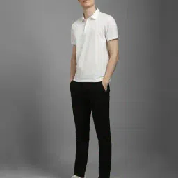 louis philippe Men Straight Fit Flat-Front Pants image 2