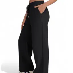 sqew Women Wide-Leg Casual Track Pants image 2