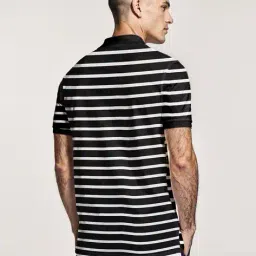 buda jeans co Men Striped Regular Fit Polo T-Shirt image 2