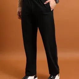 highlander Men Graphic Print Straight Track Pants with Elasticated Drawstring Waist  image 2