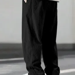 tromko Men Relaxed Fit Pants with Drawstring Waist image 2