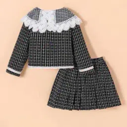 hopscotch Girls Checks Skirt with Top image 2