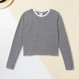 max Girls Denim Pinafore Dress with T-Shirt image 2