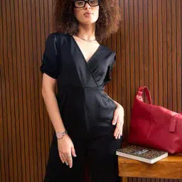 sassafras worklyf Women Regular Fit V-Neck Jumpsuit image 2