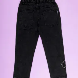 kiddopanti Girls Patch-work Mid-Rise Straight Jeans image 2