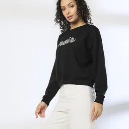 rio Women Typoraphic Print Regular Fit Swetshirt image 2