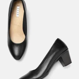 elle Women Slip-On Pumps with Block Heel image 2