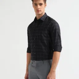 arrow Men Checked Slim Fit Shirt with Patch Pocket image 2