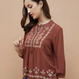 fame forever by lifestyle Women Printed Regular Fit Tunic Top image 2