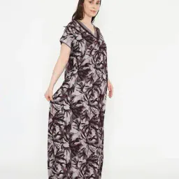 nightspree Women Floral Print Nighti with Short Sleeves image 2