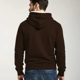 buda jeans co Men Regular Fit Typographic Hoodie image 2