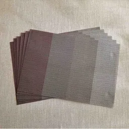 home centre Eden Blocks Set of 6 PVC Striped Placemats image 2