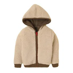 yellow apple Girls Typographic Print Zip-Front Cardigan image 2