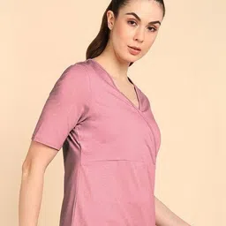 zelena Women Relaxed Fit V-Neck Top image 2