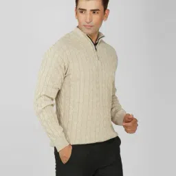 kvetoo Men Ribbed Regular Fit Cardigan image 2
