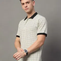 alpha tribe Men Regular Fit Polo T-Shirt image 2