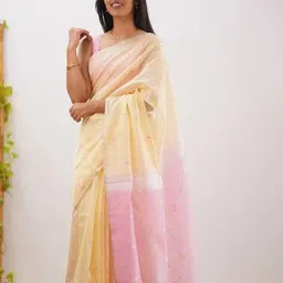 nyrika Women Saree with Woven Motifs  image 2