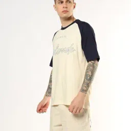 buda jeans co Typographic Print Loose Fit Crew-Neck T-Shirt image 2