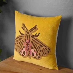 say Beetle Design Velvet Cushion Cover image 2