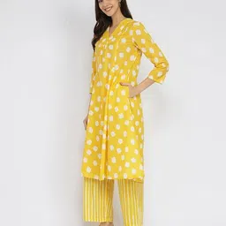 pink fort Women Printed Pant-Suit Set image 2