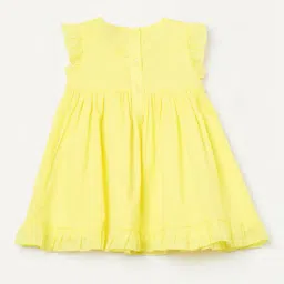 juniors by lifestyle Girls Cotton Round Neck A-Line Dress image 2