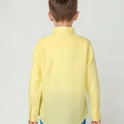 lee cooper Boys Relaxed Fit Shirt with Patch Pocket image 2