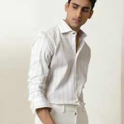 mischief monkey Striped Pure Cotton Tailored Fit Shirt image 2