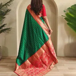 indie picks Traditional South Soft Silk Saree image 2