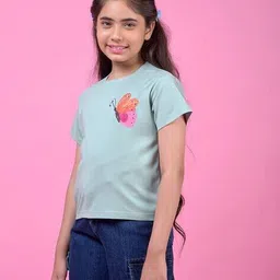 crimsoune club Girls Graphic Print Regular Fit T-Shirt image 2