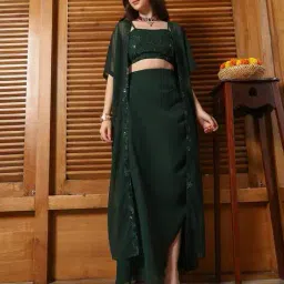 qissa Women Georgette 3-Piece Sets image 2