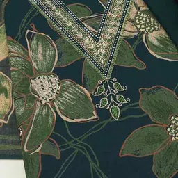 soch Women Floral Print Unstitched Dress Material image 2