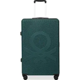 united colors of benetton Men Pack of 3 Hard Body Trolley Bag with Number Lock image 2