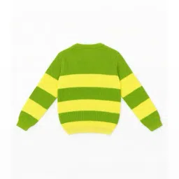 nauti nati Boys Striped Ribbed Sweater with Full Sleeves  image 2