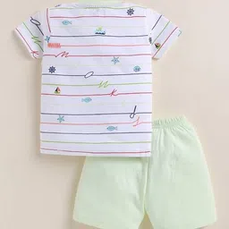 moon kids Graphic Print T-Shirt & Shorts Set image 2