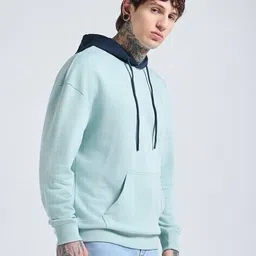 bewakoof Men Oversized Fit Hoodie with Kangaroo Pocket image 2