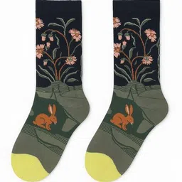 zevora Women Printed Calf Length Socks image 2