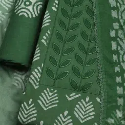 mbz.in by meena bazaar Women Printed 3-piece Unstitched Dress Material image 2