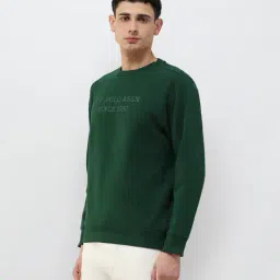 u.s. polo assn. Men Regular Fit Textured Sweatshirt image 2