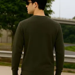 buda jeans co Men Graphic Regular Fit Round-Neck Sweatshirt image 2