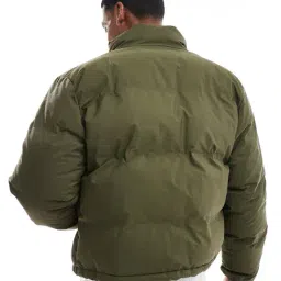 asos design Regular Fit Cropped Puffer Jacket image 2