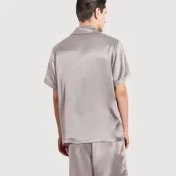 bellababebysk Men Shirt & Shorts Set with Spread Collar image 2