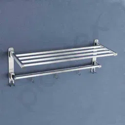 plantex Stainless Steel Dual Folding Towel Holder image 2
