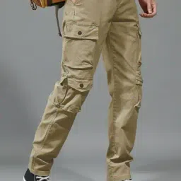 buda jeans co Men Relaxed Fit Cargo Pants with Elasticated Drawstring Waist  image 2