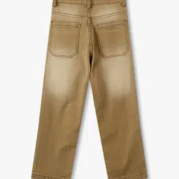 kb team spirit Boys Acid-Wash High-Rise Wide-Leg Jeans image 2