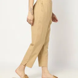yousta Women Flat-Front Mid-Rise Pants image 2