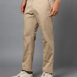 arrow sports Men Slim Fit Flat-Front Trousers image 2