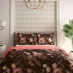 portico Printed King Size Bedcover with Pillow Covers image 2