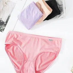 fashion comfortz Women Pack of 4 High-Rise Full-Coverage Briefs image 2