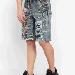 cosmic Men Mid Rise Regular Fit Shorts image 2