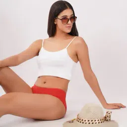 cumsin Pack of 4 Brief Panties with Elasticated Waistband image 2